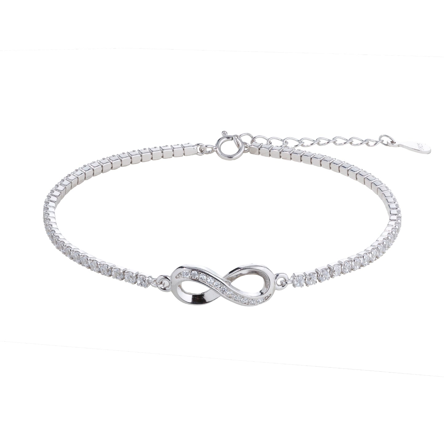 Pulseira Infinity Shine - Prata 925