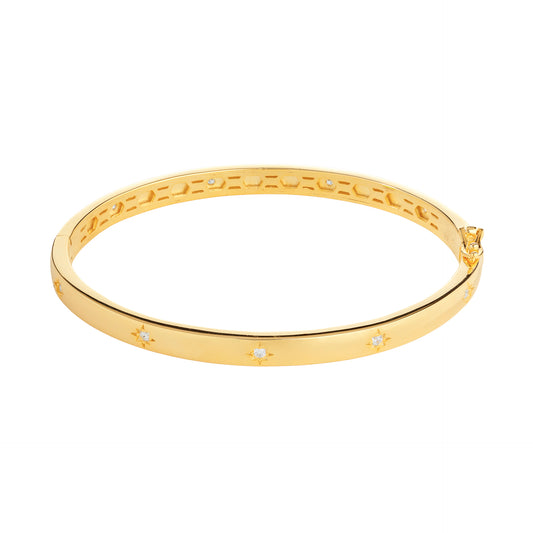 Pulseira Star Shiny - Prata 925 - Banho Ouro 18k